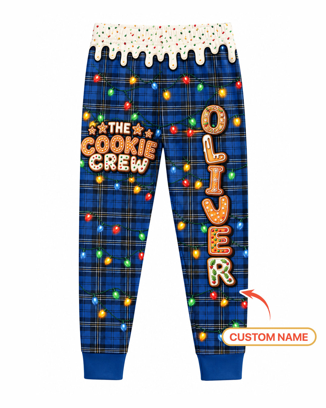 The Cookie Crew Custom Name Bamboo Two Piece Long Sleeve Pajama Set