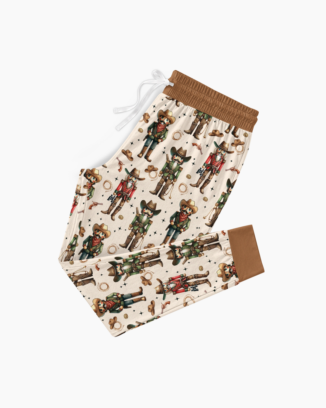 Western Christmas Cowboy Nutcracker Bamboo Women Pajama Set