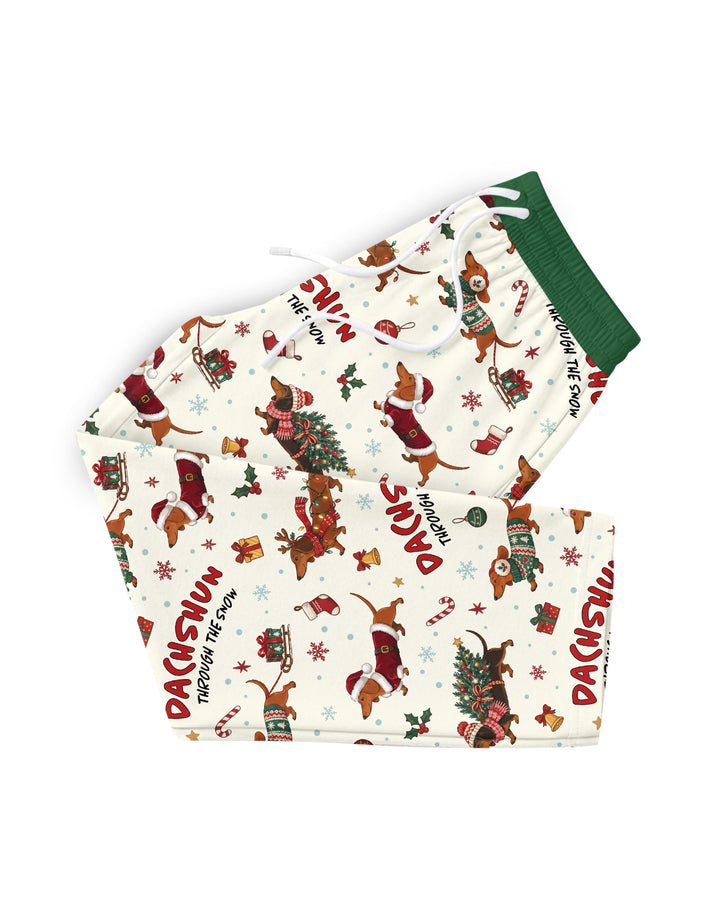 Dachshund Through The Snow Bamboo Men's Pajama Set