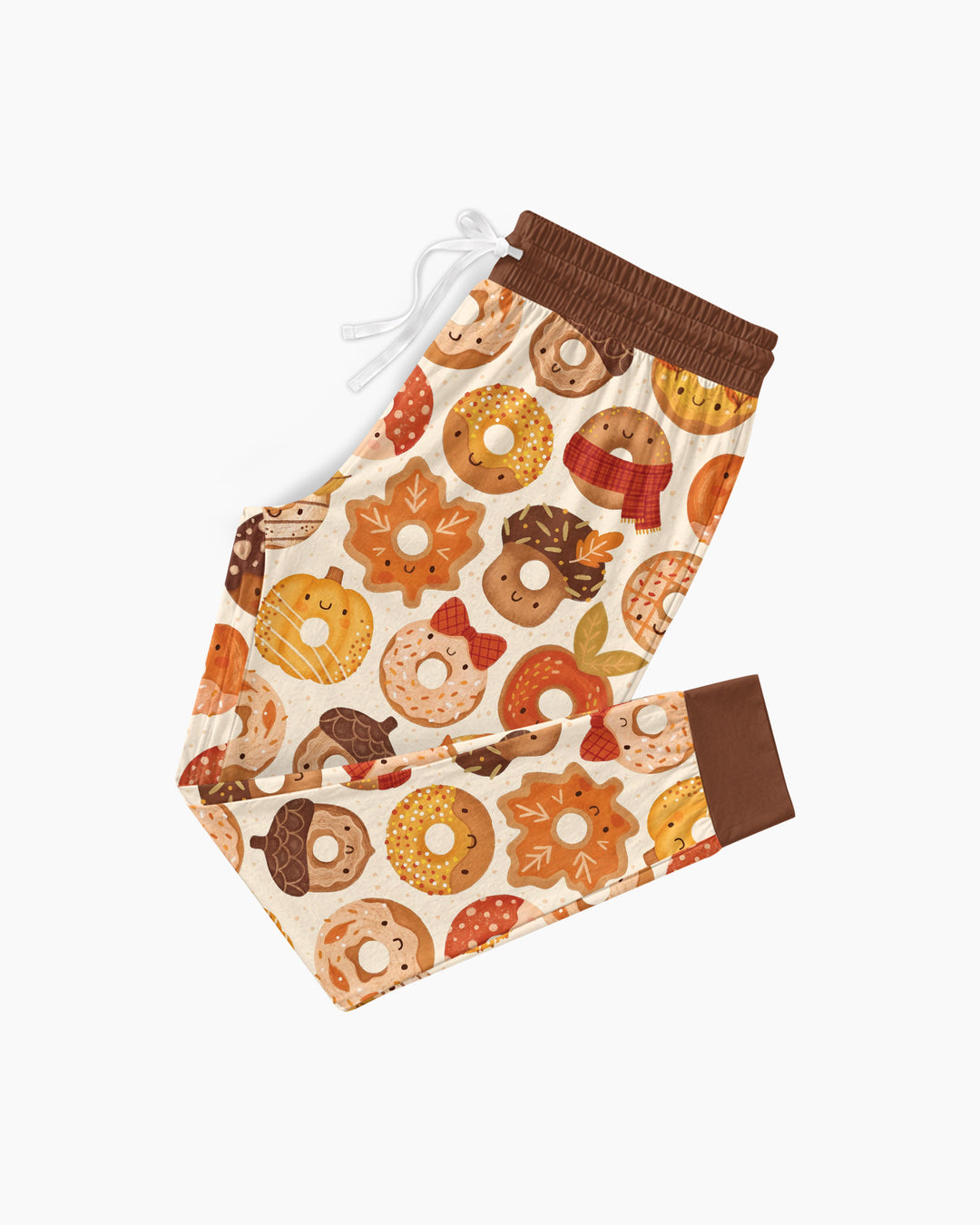 Cute Autumn Donut Bamboo Women Pajama Set