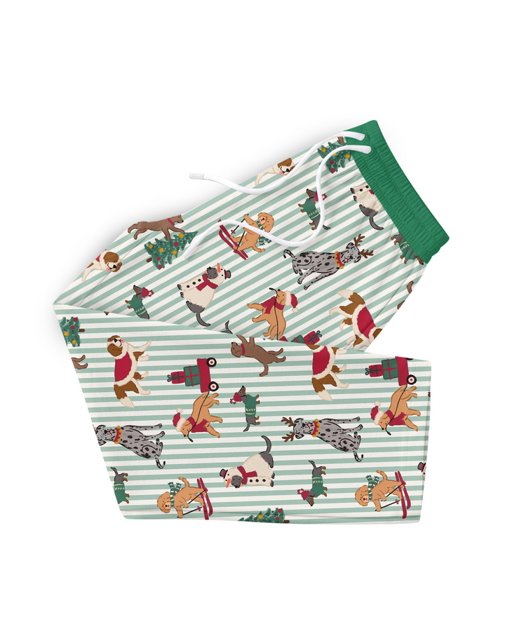 Christmas Pups & Holiday Adventures Bamboo Men's Pajama Set