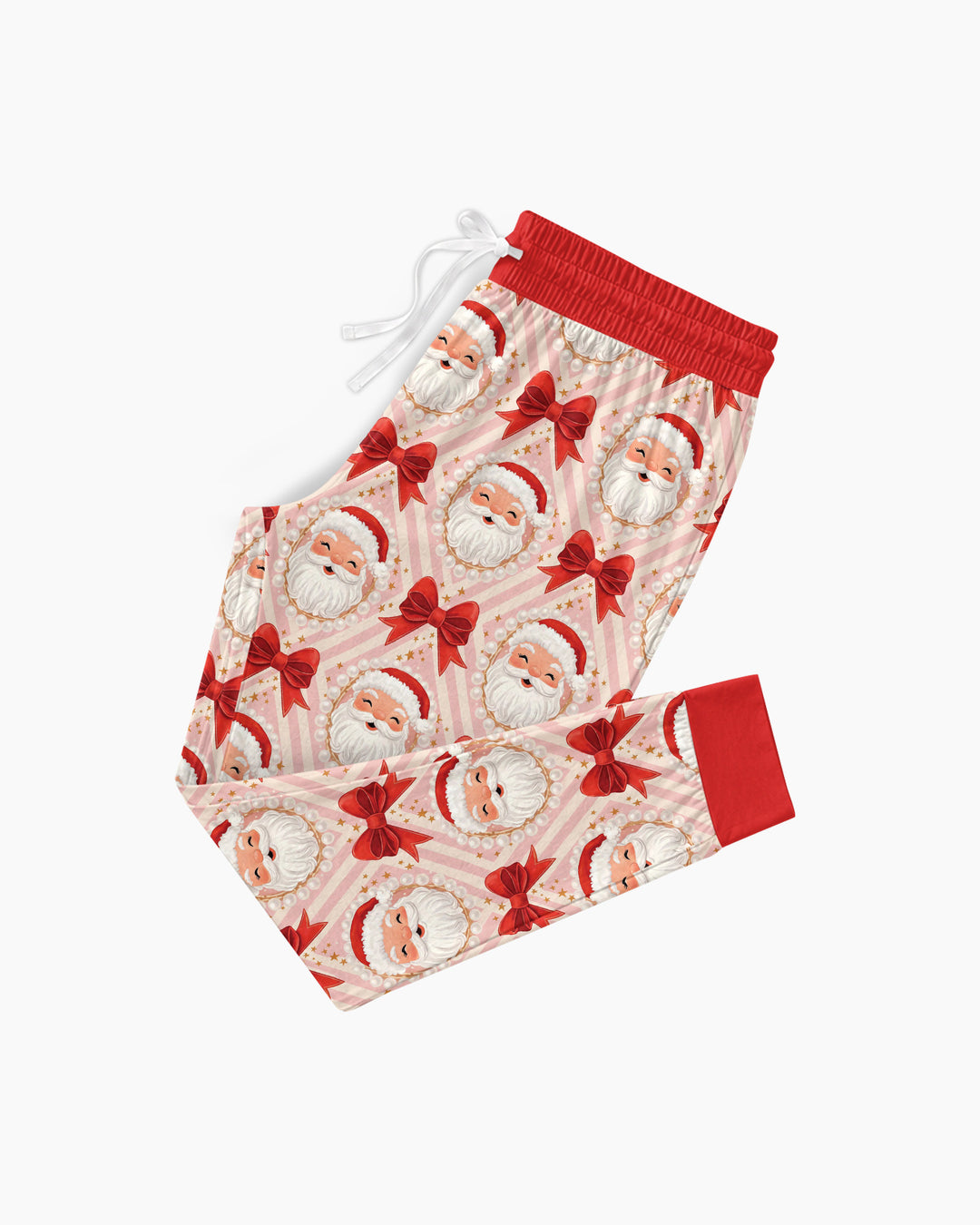 Preppy Coquette Santa Mommy And Me Matching Bamboo Women Pajama Set