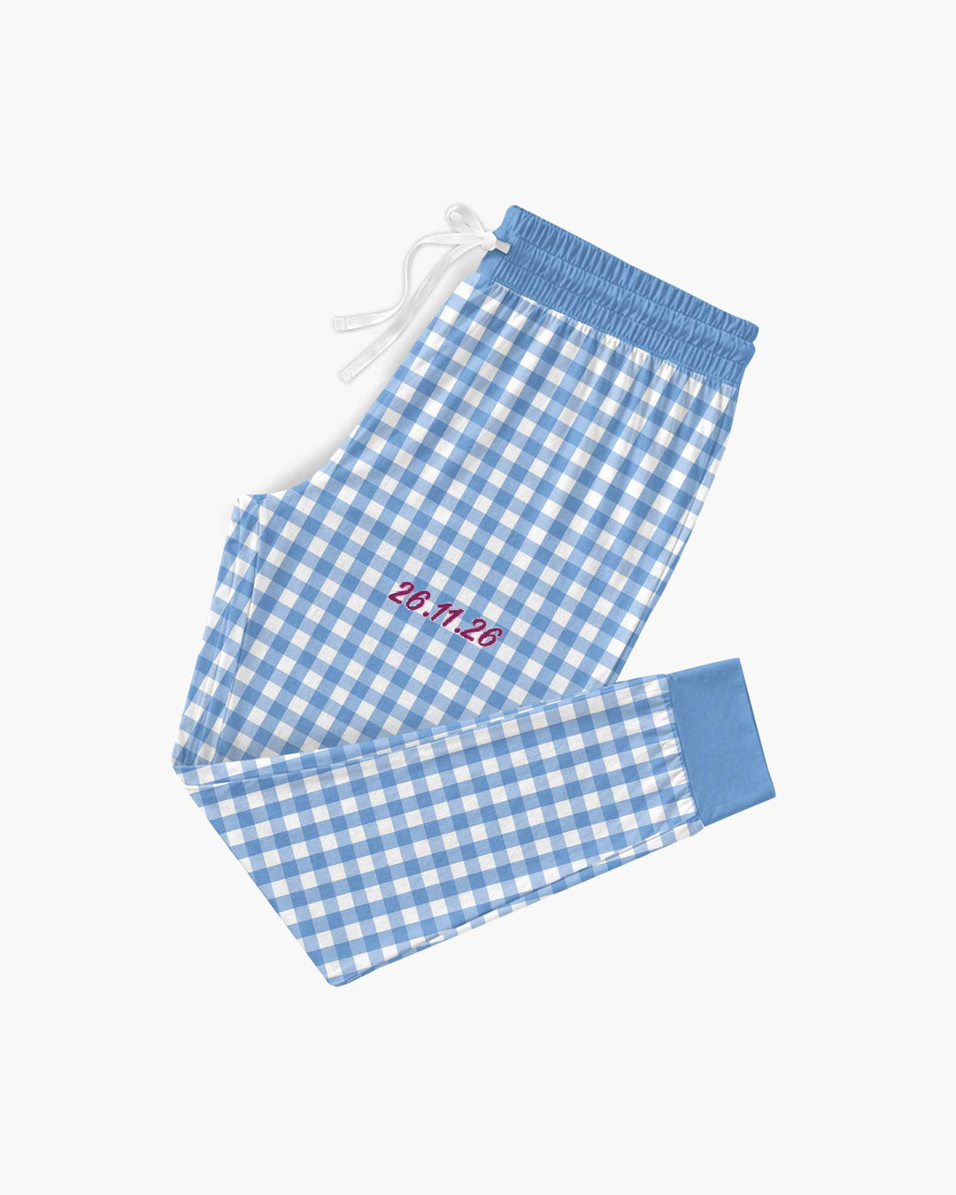 Embroidered Seersucker Bamboo Women Pajama Set