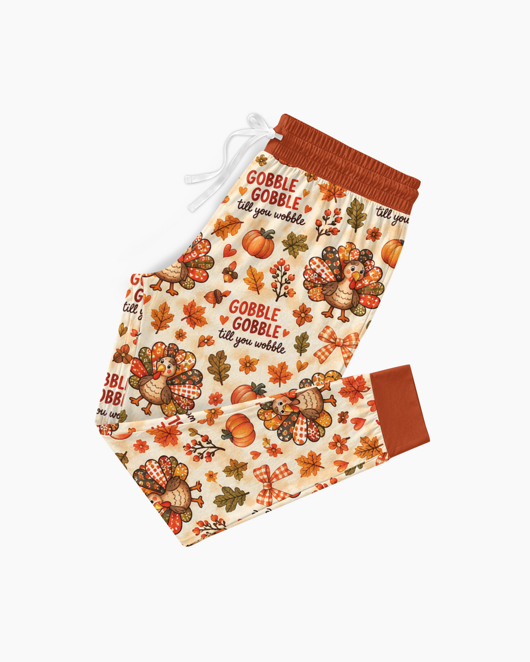 Gobble Gobble Till You Wobble Bamboo Women Pajama Set
