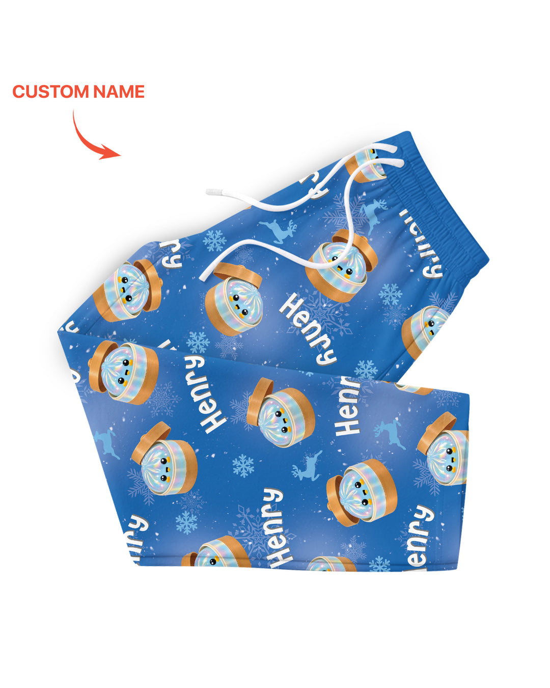 Christmas Cutie Dumpling Bamboo Men's Pajama Set