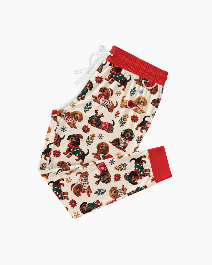 Dachshund Christmas Bamboo Women Pajama Set