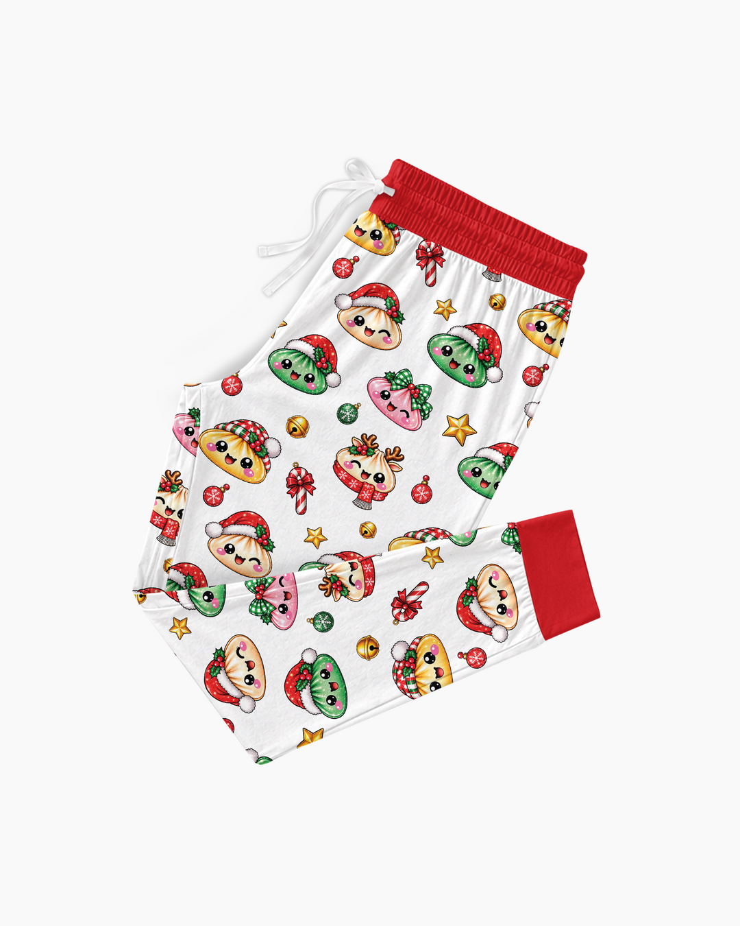 Custom Name Christmas Dumpling The Bow Bamboo Women Pajama Set