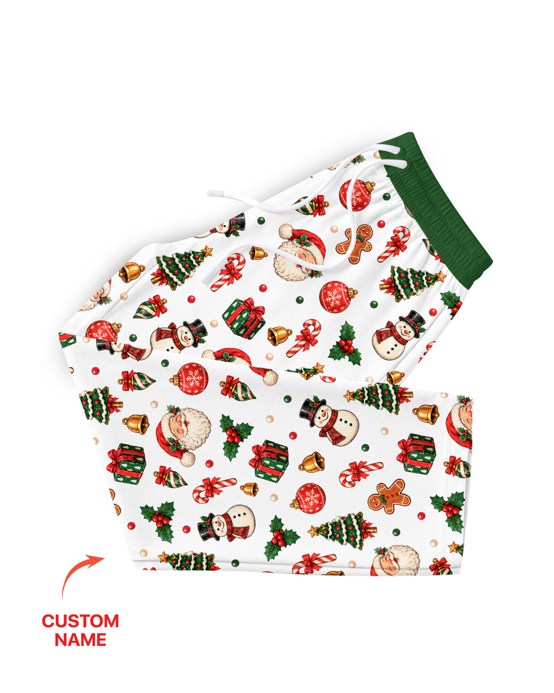 Custom Name Christmas The Bow Bamboo Men's Pajama Set