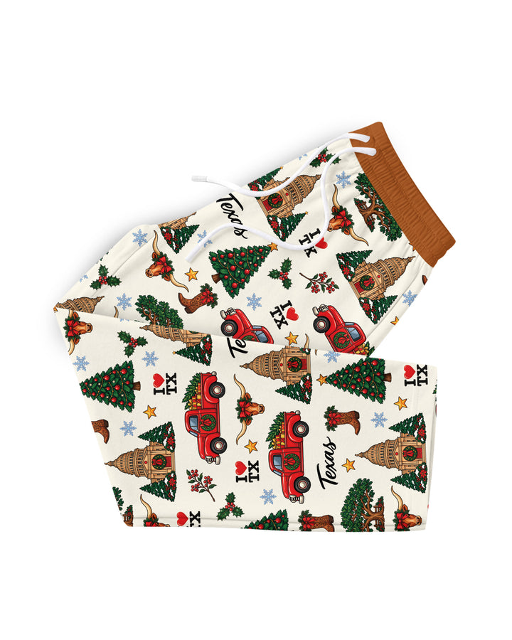 Christmas In Texas Bamboo Men's Pajama Set