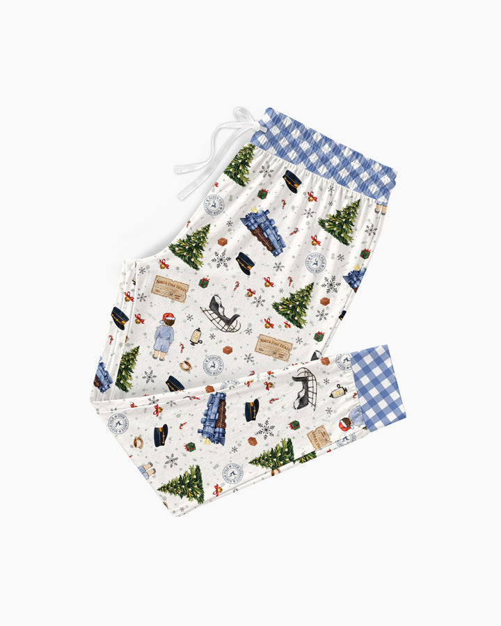 Custom Name North Pole Adventure Bamboo Women Pajama Set