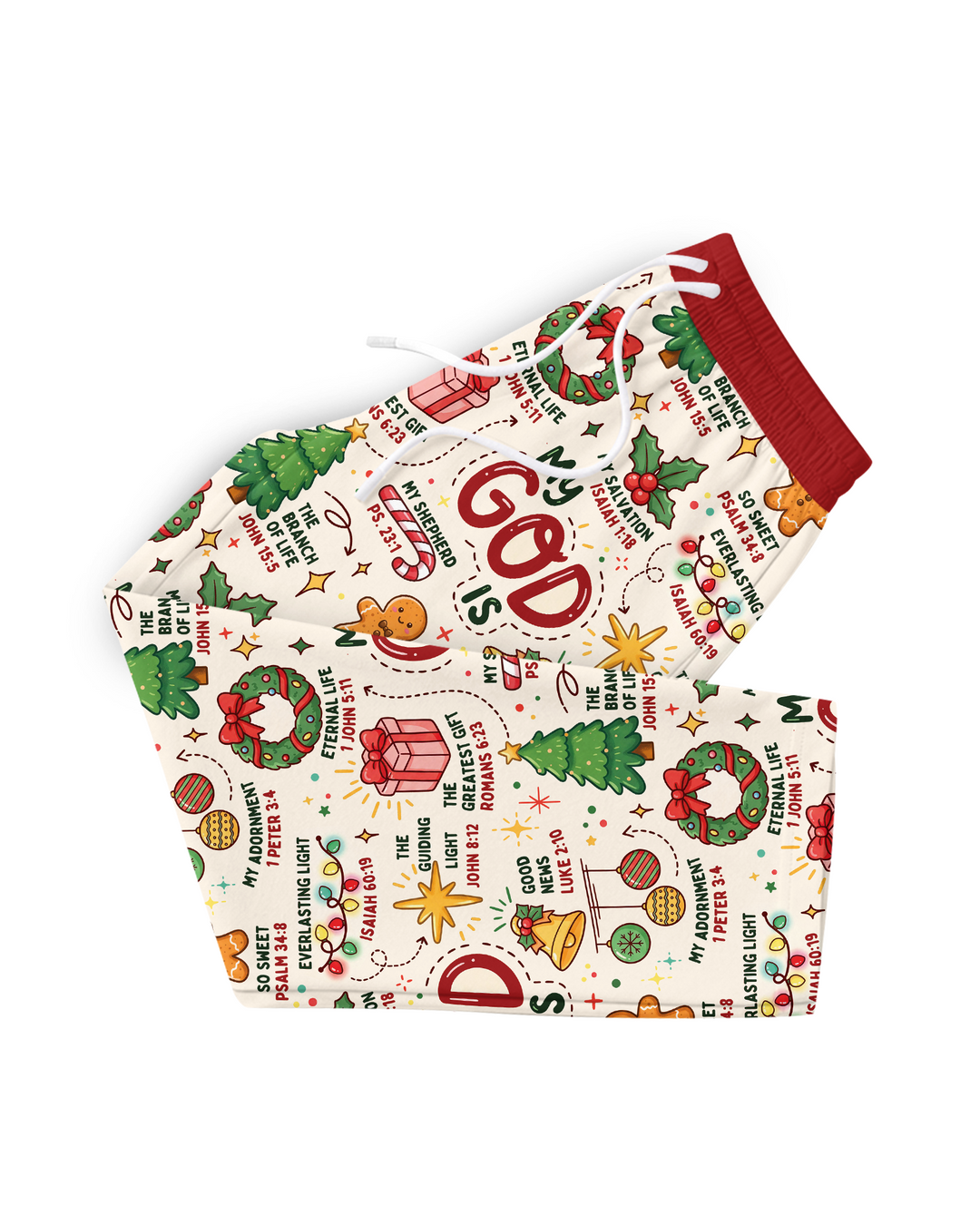 Christmas My God Is Bamboo Men's Pajama Set