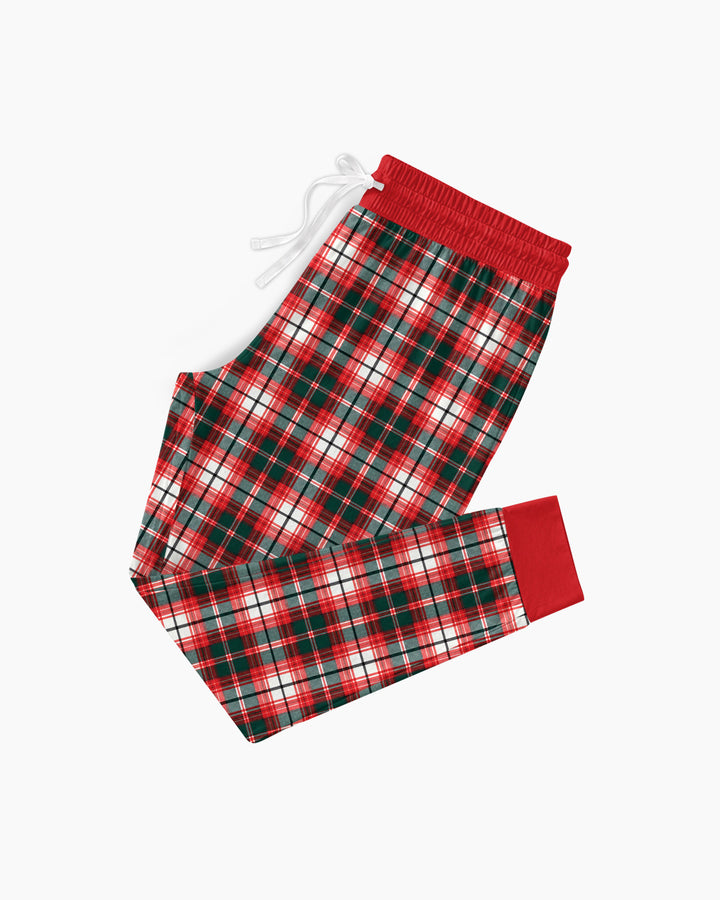 The Christmas Crew Custom Name Bamboo Women Pajama Set