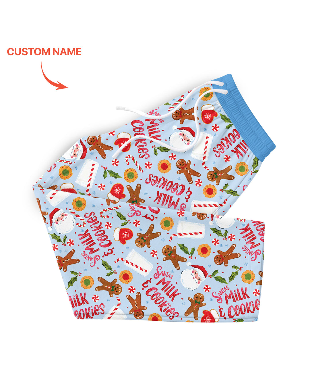 Santas, Milk and Cookies Bamboo Men's Pajama Set