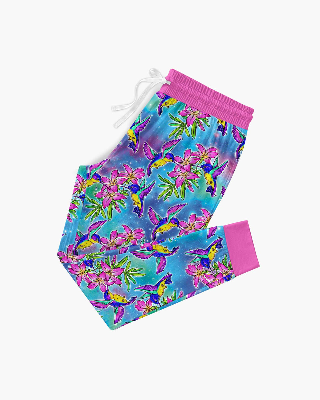 Floral Hummingbird Bamboo Women Pajama Set