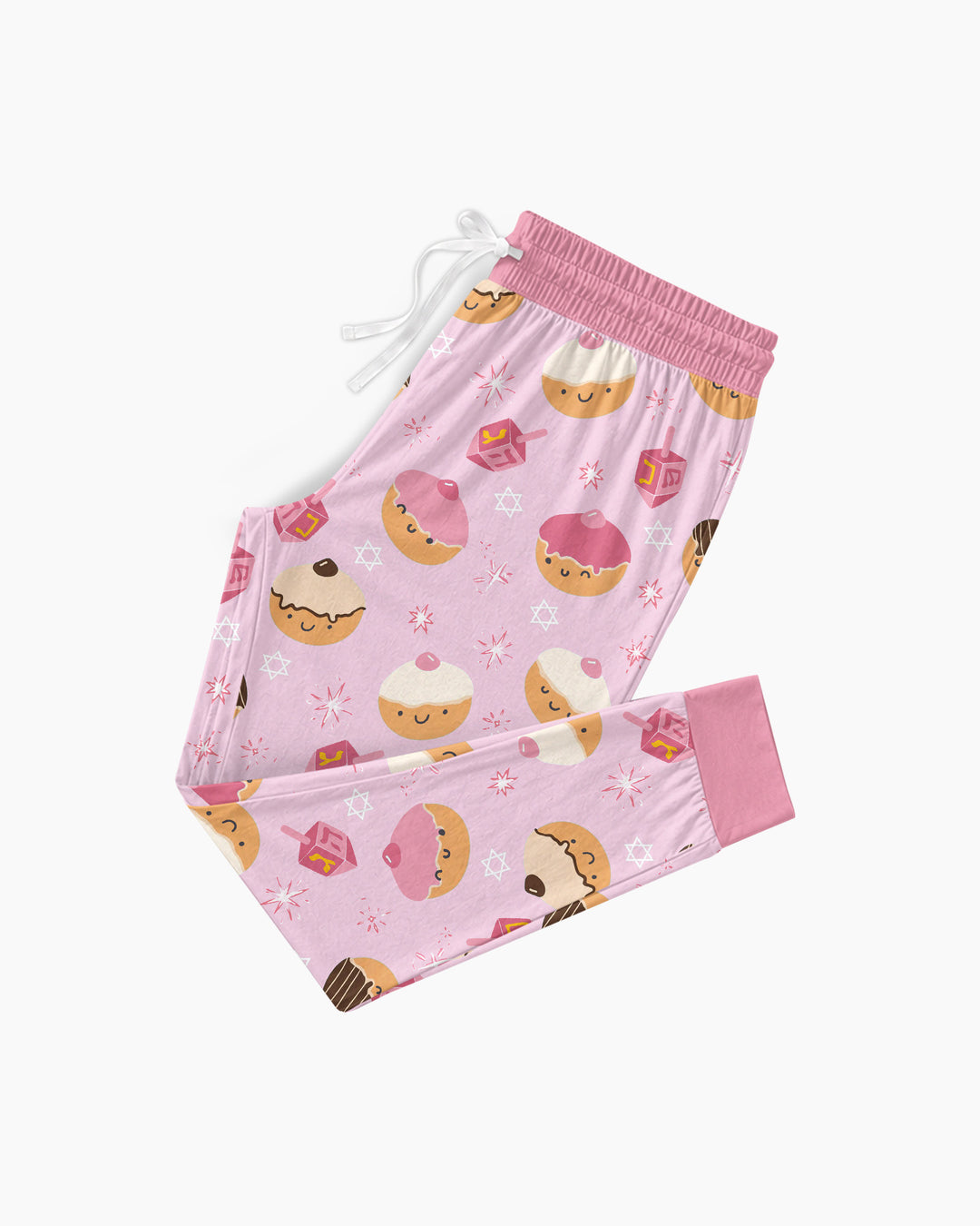 Hanukkah Donut Family Matching Bamboo Women Pajama Set