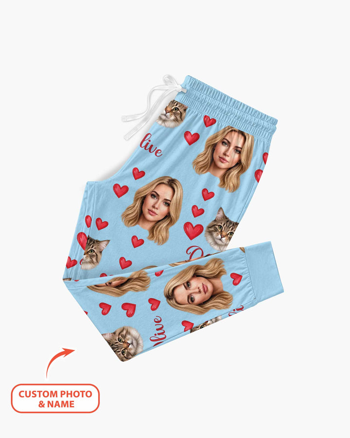 Custom Face Family Matching Bamboo Women Pajama Set