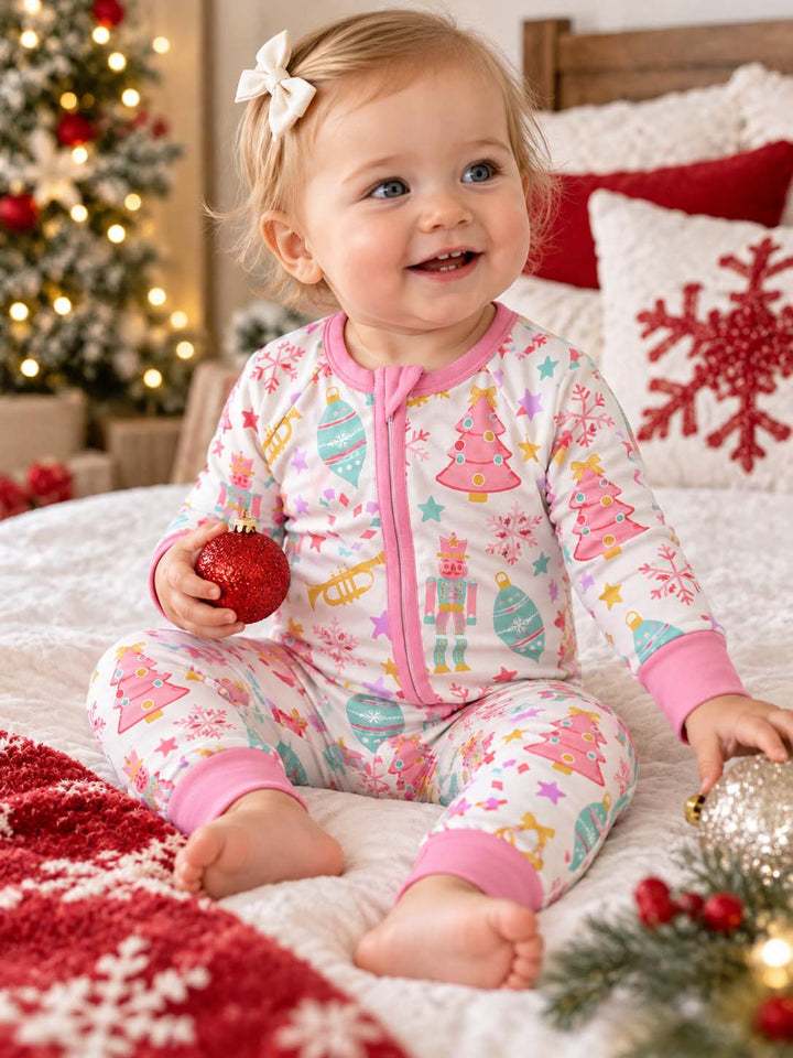 Pastel Nutcracker Christmas Bamboo Convertible Zippy