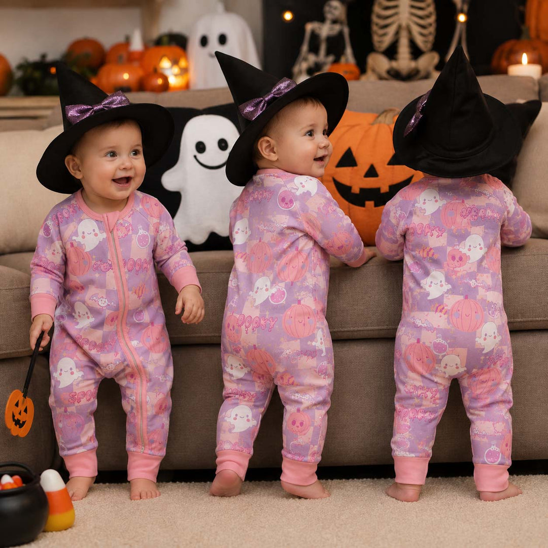 Pastel Spooky Friends Bamboo Convertible Zippy