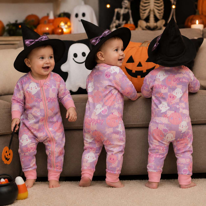 Pastel Spooky Friends Bamboo Convertible Zippy