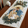 Peaceful Sacred Family Quilt Table Runner