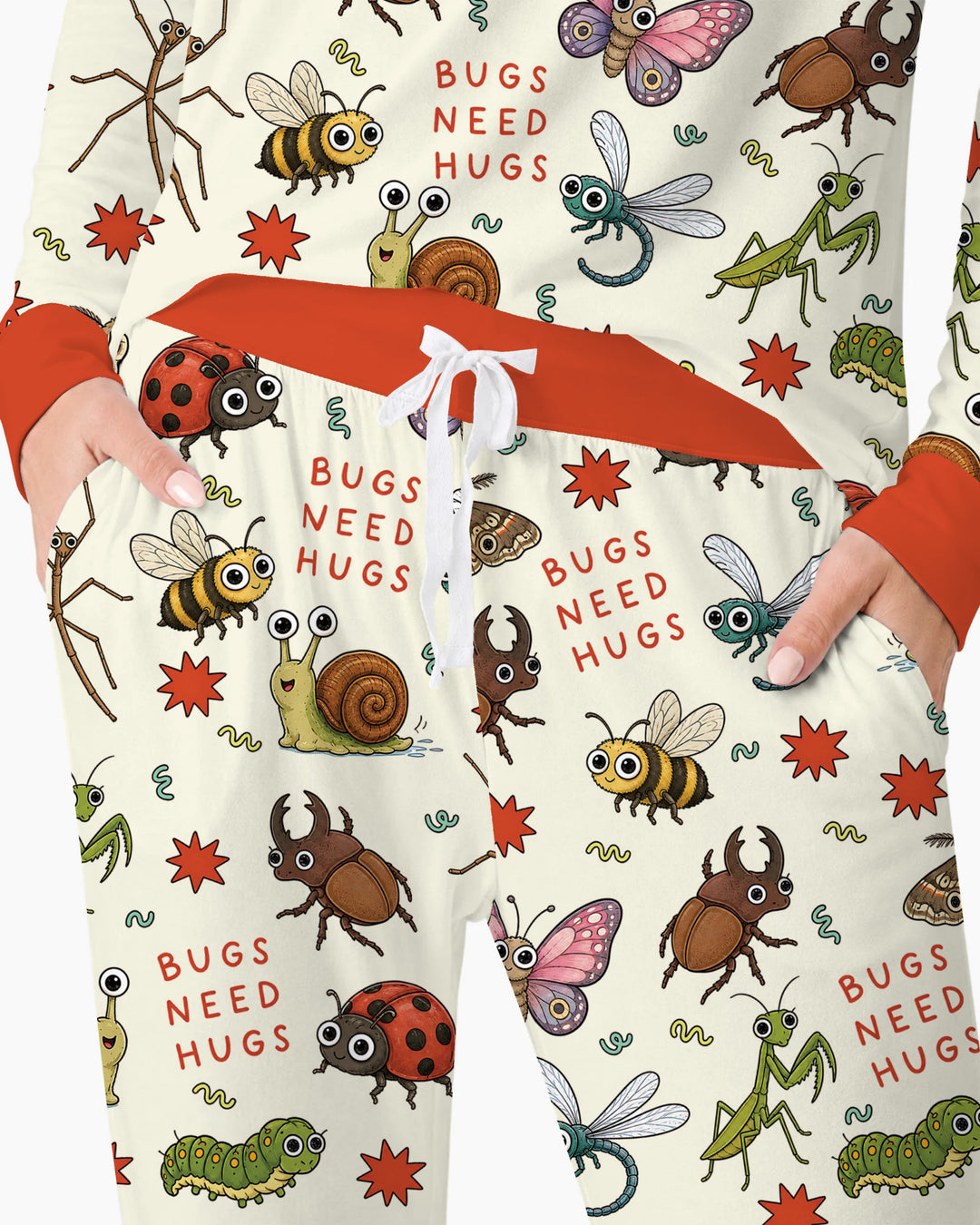 Bugs Need Hug Bamboo Women Pajama Set