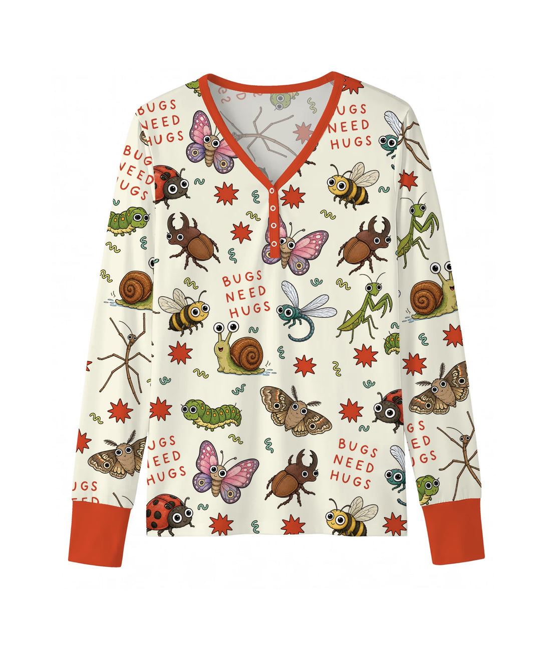 Bugs Need Hug Bamboo Women Pajama Set