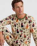 Christmas Cat Carolers Bamboo Men's Pajama Set