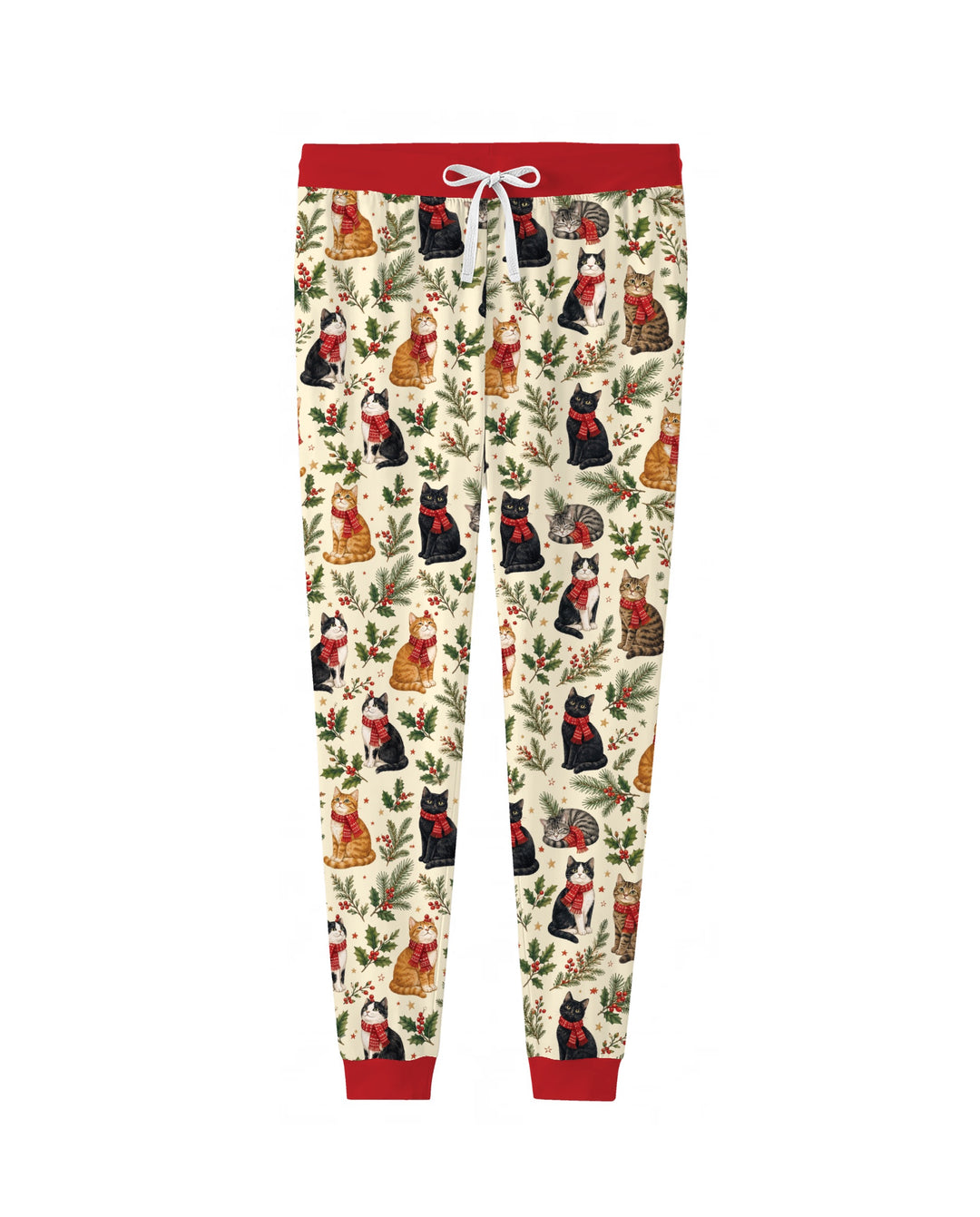 Christmas Cat Carolers Bamboo Women Pajama Set