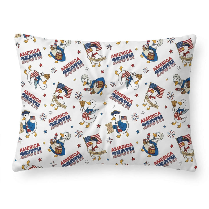 Patriotic Goose Celebrating 250 Years Bamboo Pillow Case