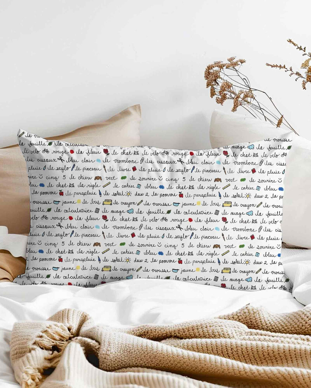 French Classroom Notes Bamboo Pillow Case
