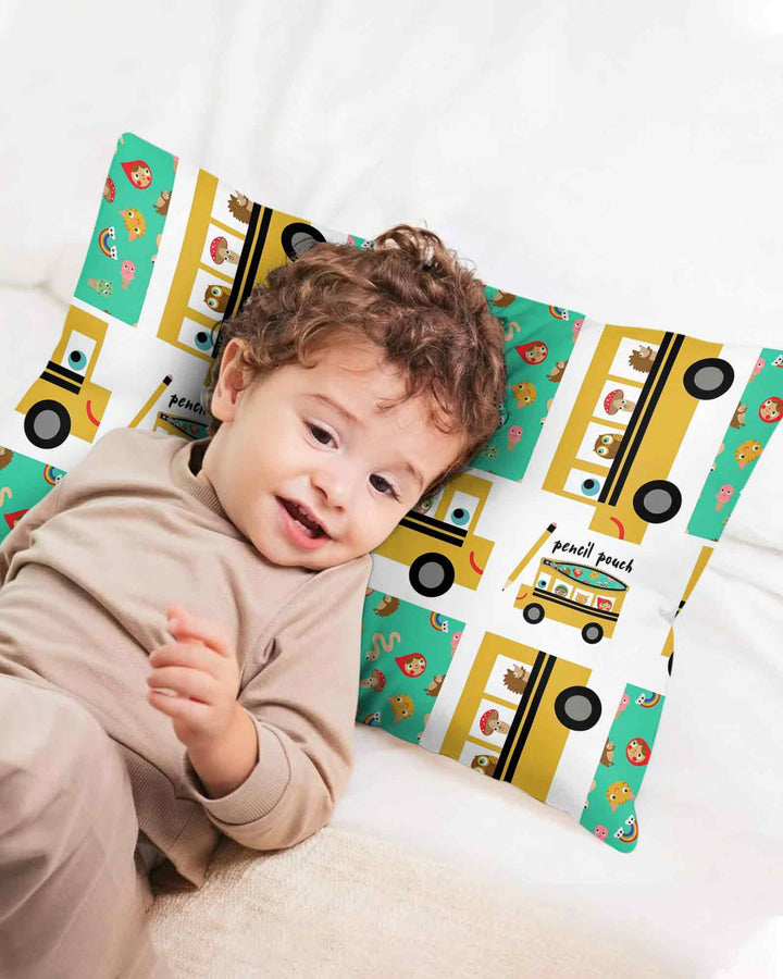 School Bus Adventures Bamboo Pillow Case
