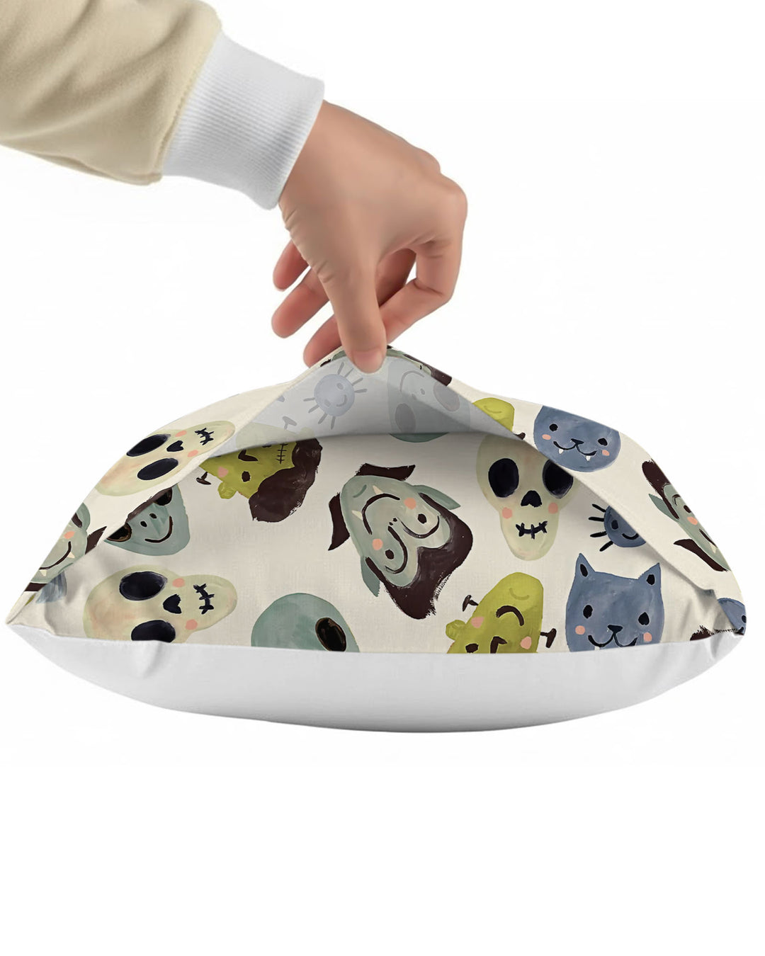 Halloween Face Bamboo Pillow Case
