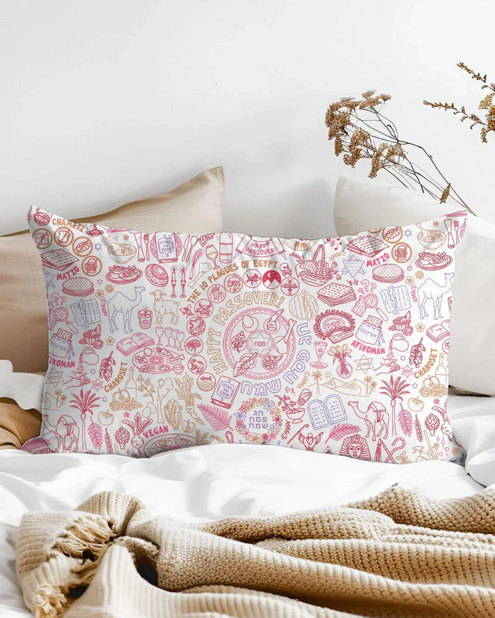Doodle Passover Matching Family Bamboo Pillow Case