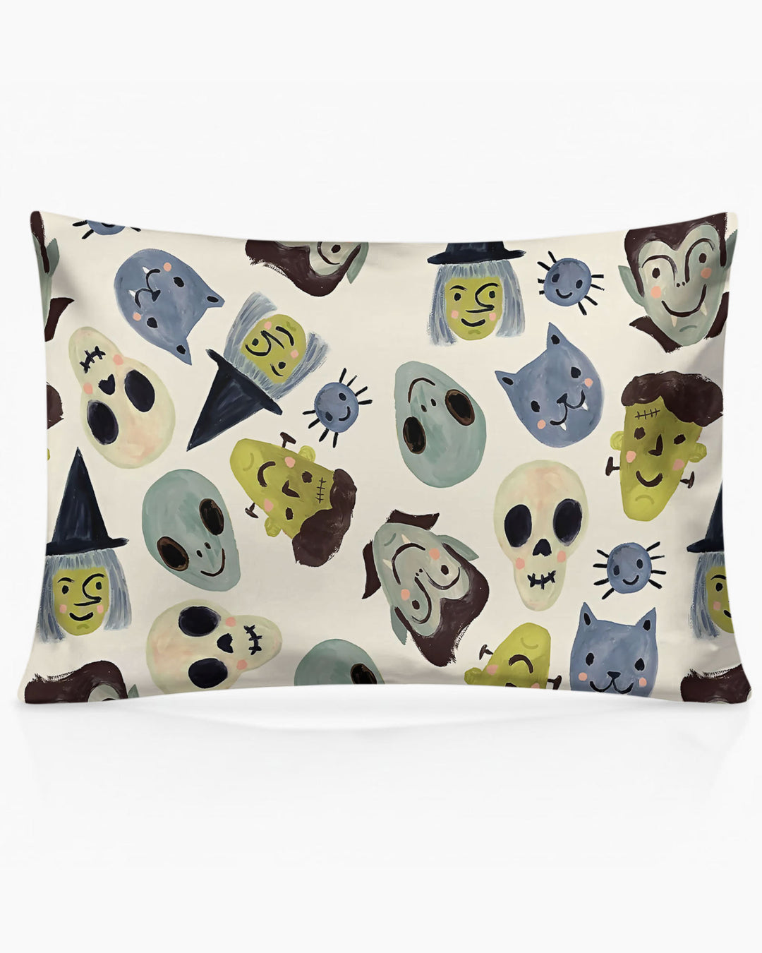 Halloween Face Bamboo Pillow Case