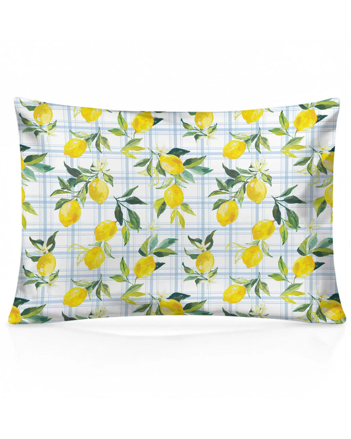 Mediterranean Lemons Family Matching Bamboo Pillow Case