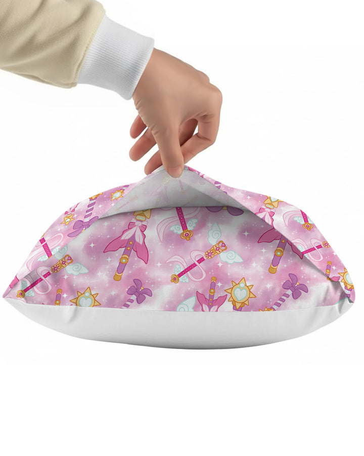 Kawaii Magical Girl Wand Bamboo Pillow Case