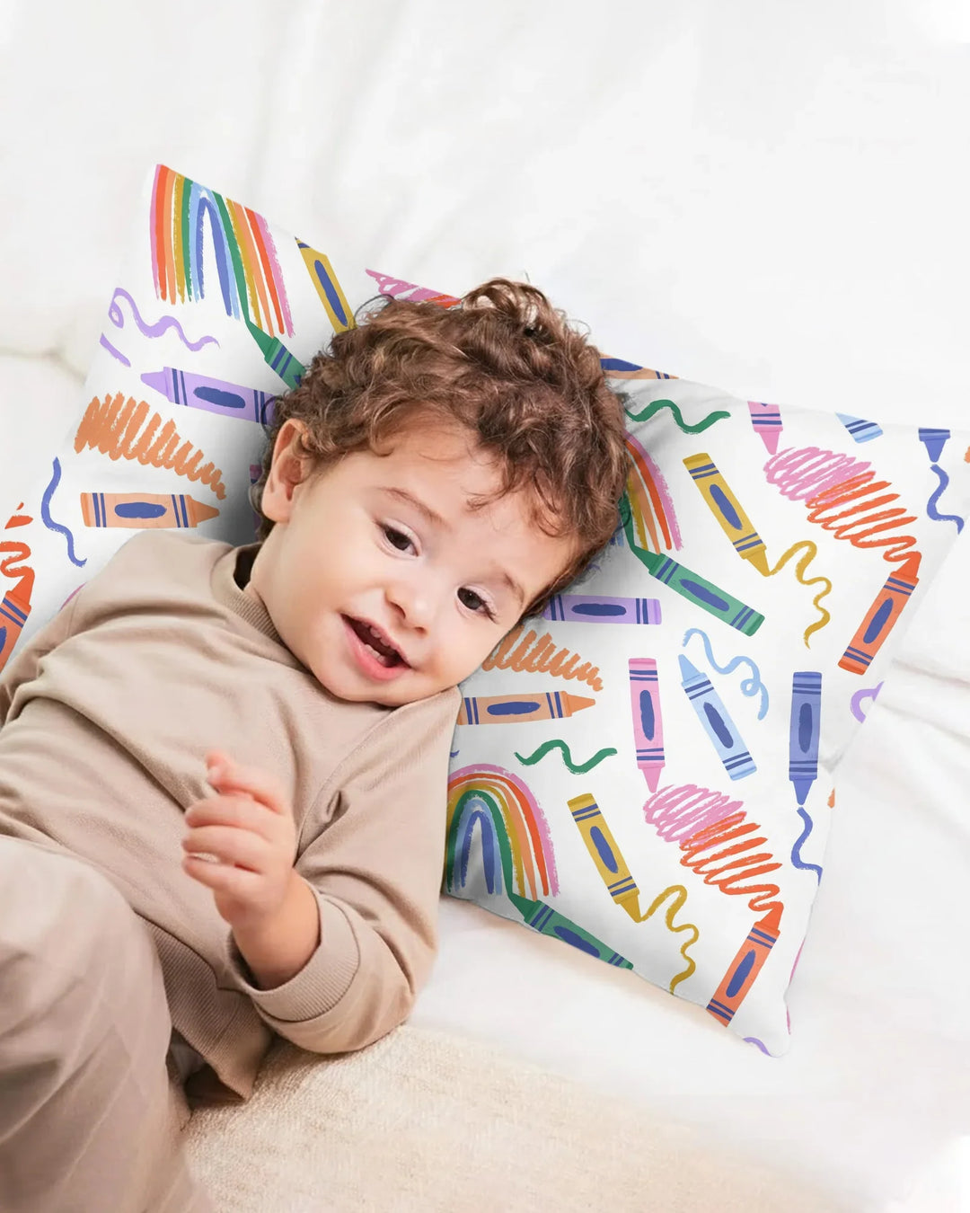 Crayon Chaos Bamboo Pillow Case