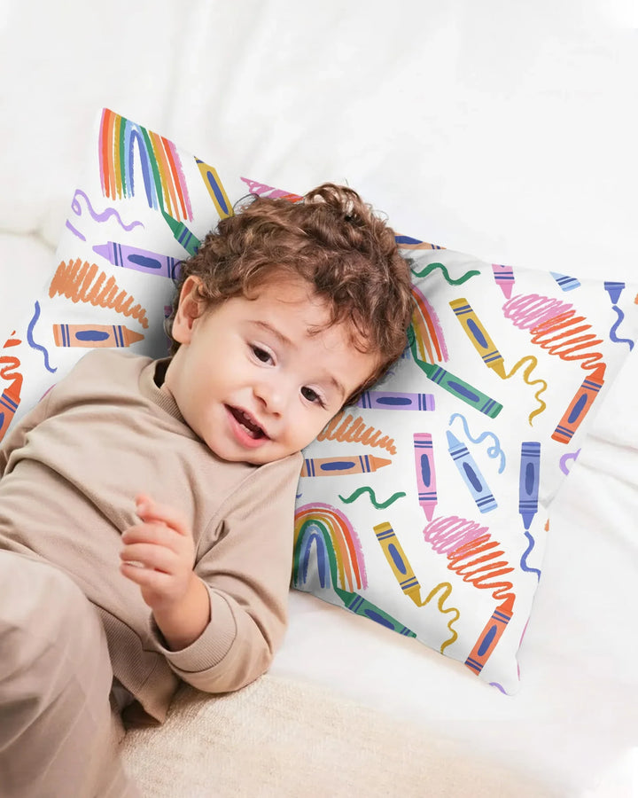 Crayon Chaos Bamboo Pillow Case
