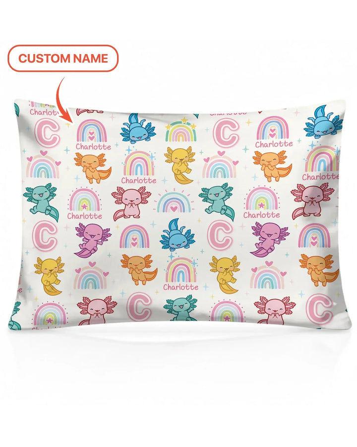 Axololt Custom Name Bamboo Pillow Case