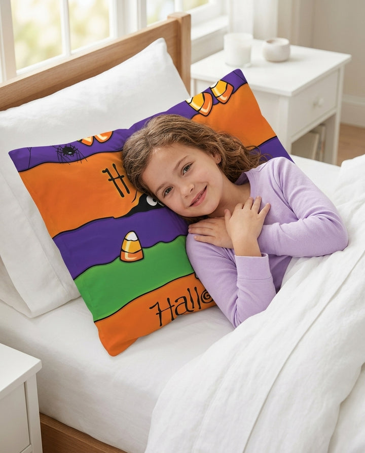 Happy Halloween Bamboo Pillow Case