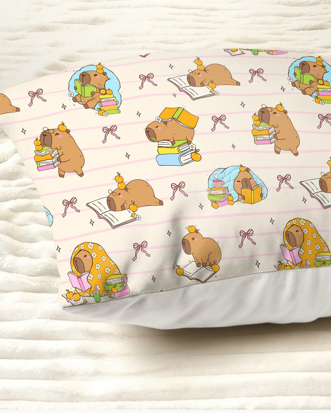Sweet Study Capy Bamboo Pillow Case