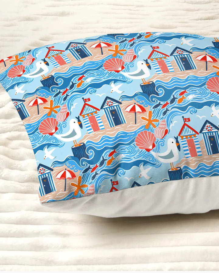 Little Beach Day Bamboo Pillow Case