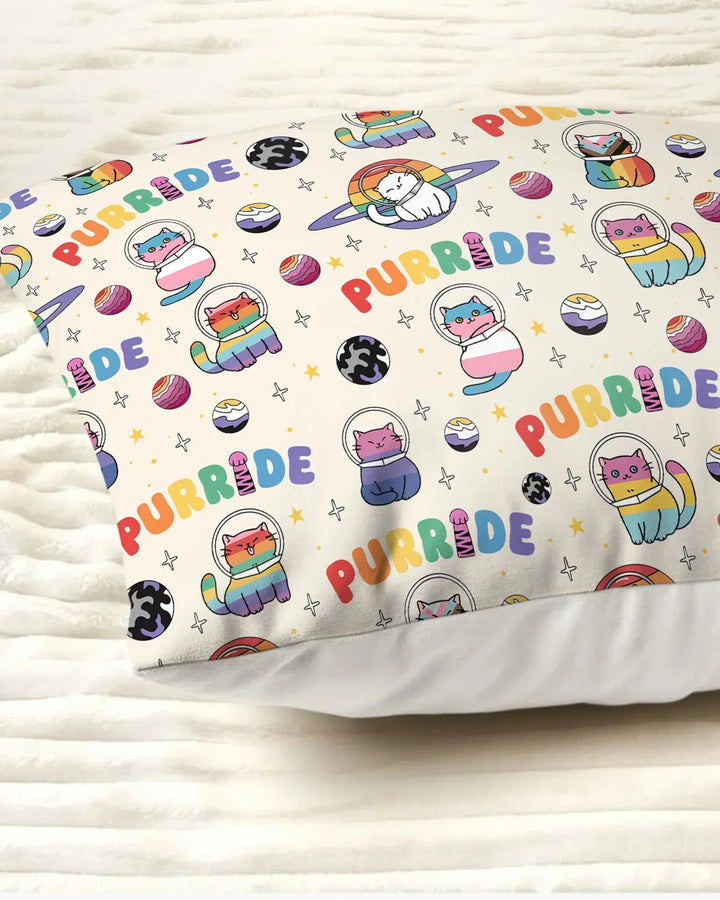 Rainbow Space Cats Family Matching Bamboo Pillow Case