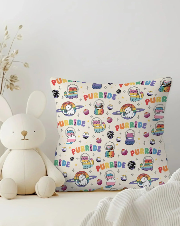 Rainbow Space Cats Family Matching Bamboo Pillow Case
