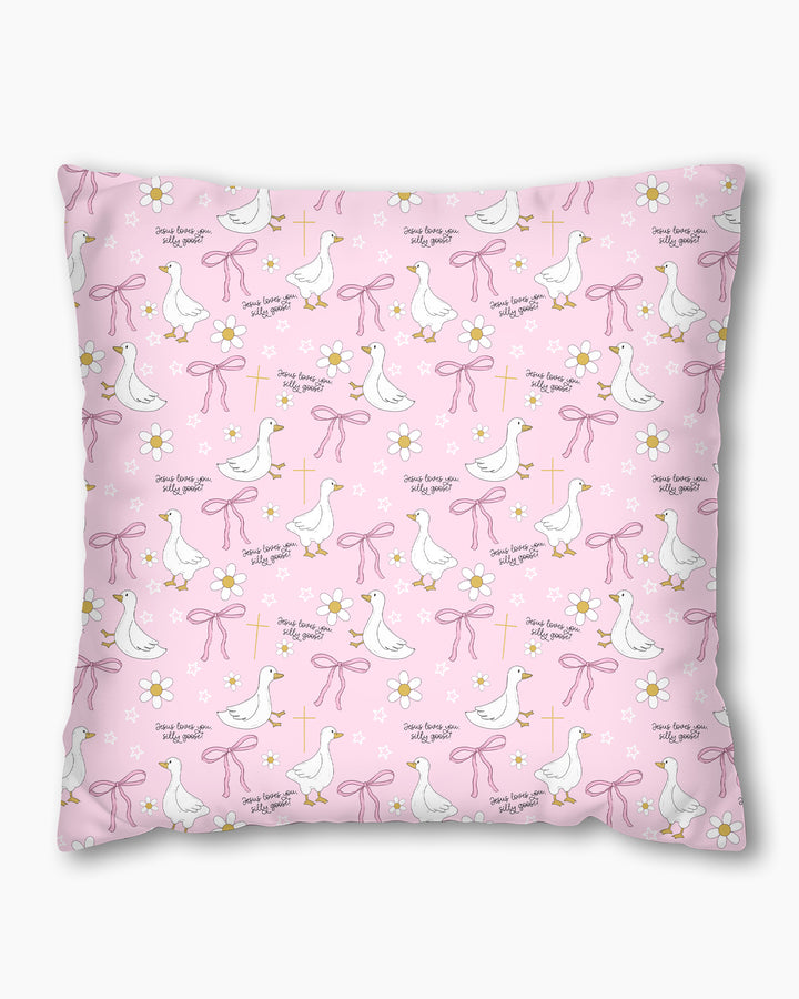 Jesus Loves You Silly Goose Bamboo Pillow Case
