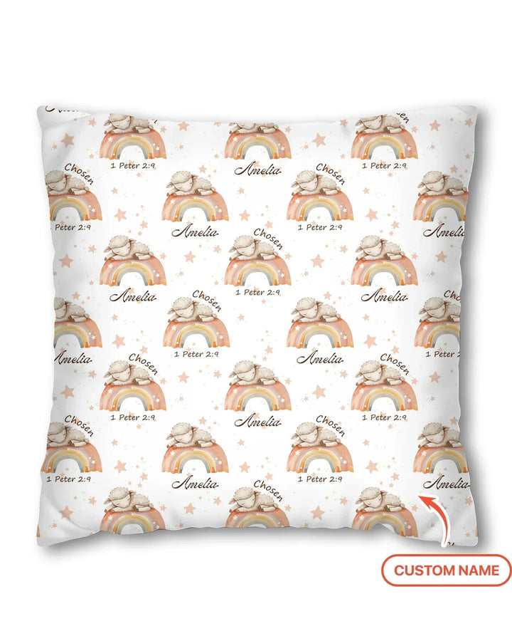 Chosen As His Own Custom Name Bamboo Pillow Case