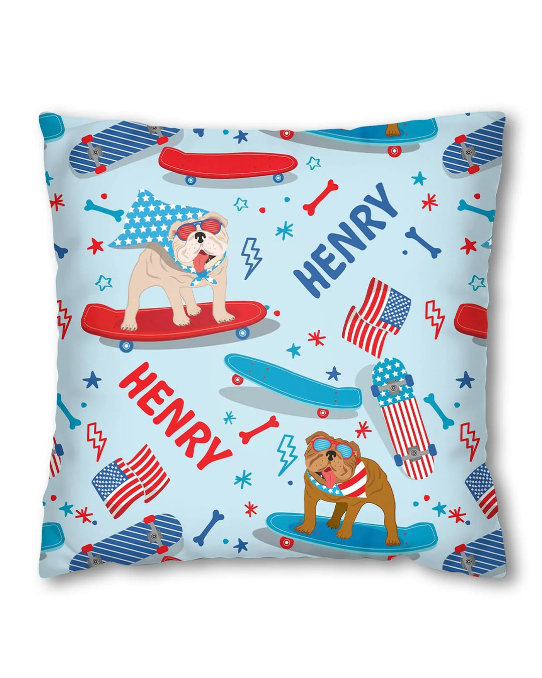 Joyful American Skates Custom Bamboo Pillow Case