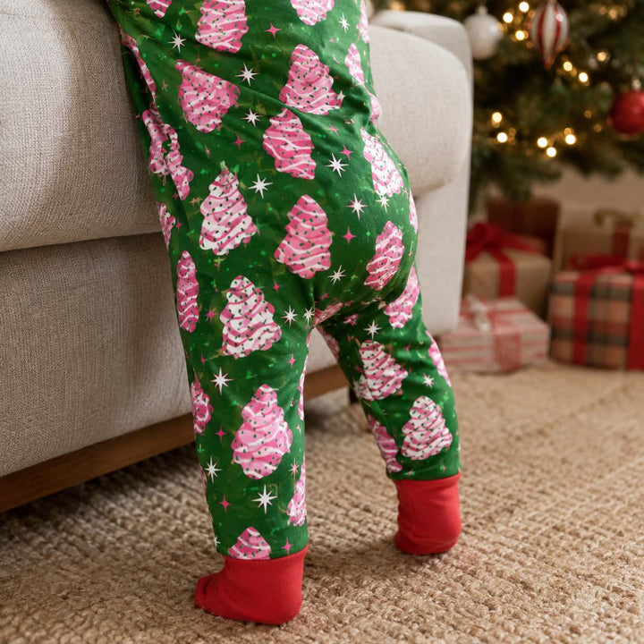 Pink Christmas Tree Treats Bamboo Convertible Zippy