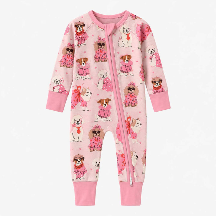 Pink Fashion Dogs Bamboo Convertible Zippy