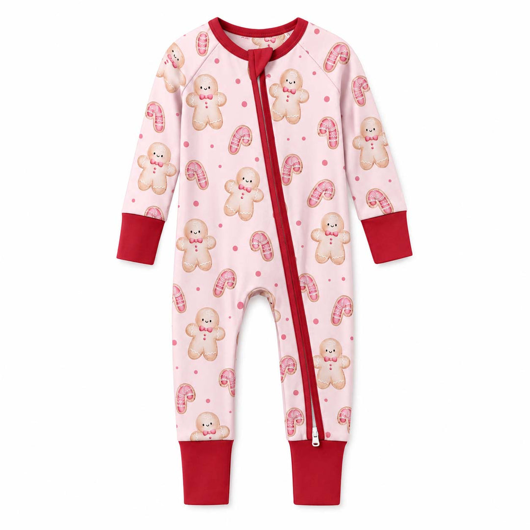 Pink Gingerbread Candy Christmas Bamboo Convertible Zippy